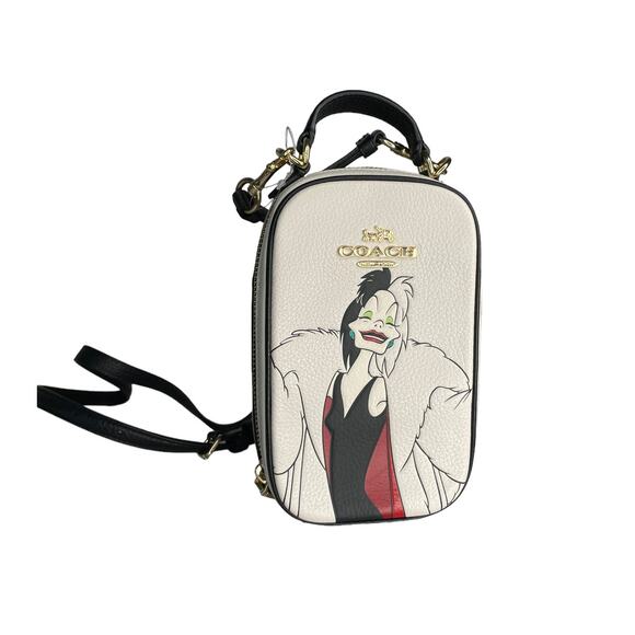 Coach Disney X Coach Eva Phone Crossbody With Cruella Motif - Picture 1 of 9